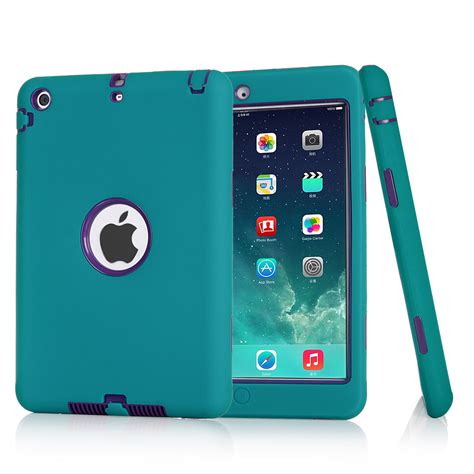 Shockproof Heavy Duty Rubber Hard Case Cover For Apple Ipad 2 3 4 Mini