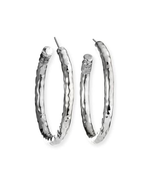 Ippolita Medium Hoop Earrings In Sterling Silver Hoop Earrings Small Medium Hoop Earrings Silver