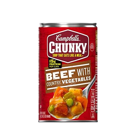 Campbells Chunky Beef Soup 19 Oz Lil Generals