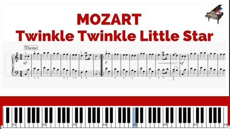 Wolfgang Amadeus Mozart Twinkle Twinkle Little Star 12 Variations On Ah Vous Dirai Je Maman