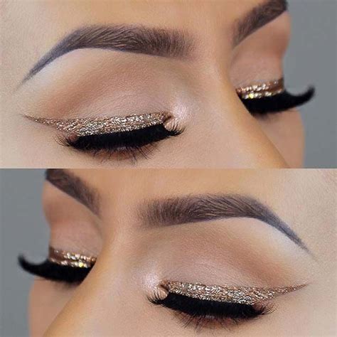 23 Glam Makeup Ideas For Christmas 2017 Stayglam Gold Eyeliner
