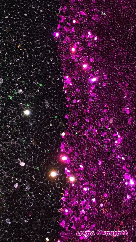 Glitter Confetti Sparkle Black And Pink Glitter Background Art Herpity