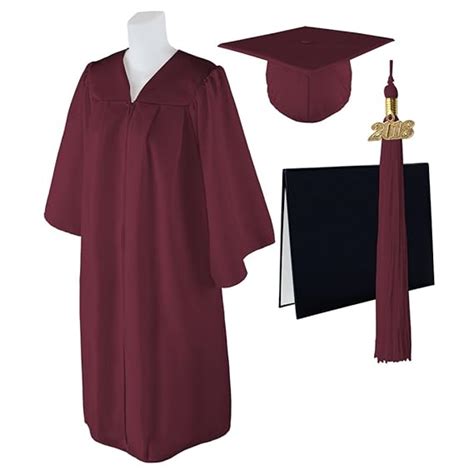 Standard Matte Graduation Cap Gown And Diploma Cover With