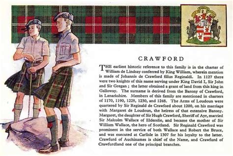Clan Crawford Their Castle And Information Scottish Clan Tartans