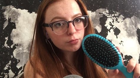 asmr hair brushing w some tapping youtube