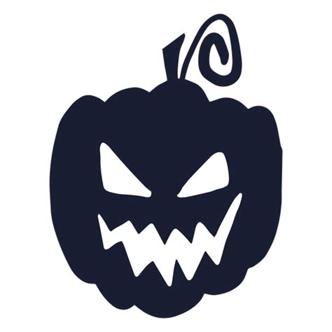 Download Evil carved pumpkin silhouette - Transparent PNG & SVG vector file