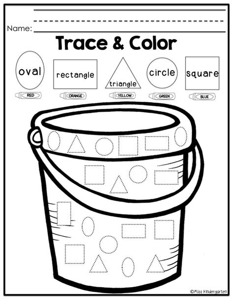 Shape Trace Worksheet For Preschool Kids Crafts And Worksheets For