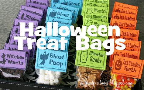 Halloween Treat Bag Topper Label Digital Files