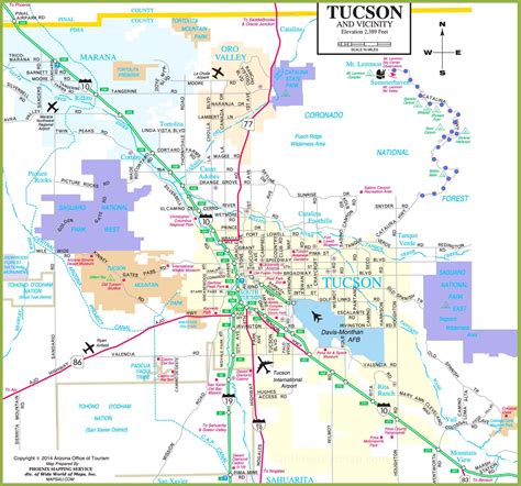 Printable Map Of Tucson Az Printable Maps Vrogue
