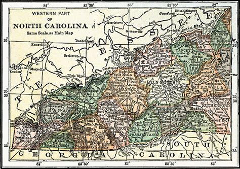 Map Of Western North Carolina World Map