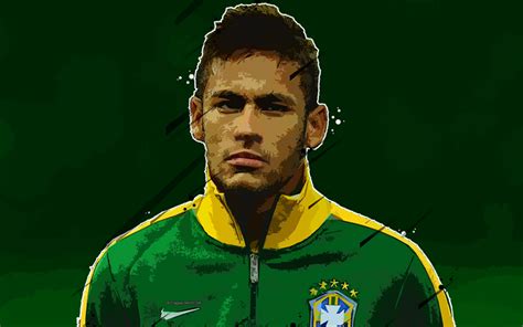 Download Wallpapers Neymar Jr 4k Brazil National Football Team