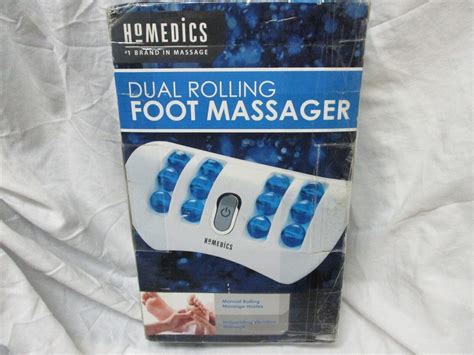 Homedics Massage Dual Rolling Foot Massager Fmv 200 Vibrating Balls