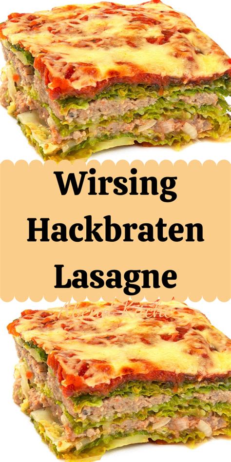 Kochbuch zur wdr sendung lecker an bord: Wirsing Hackbraten Lasagne in 2021 | Hackfleisch rezepte ...