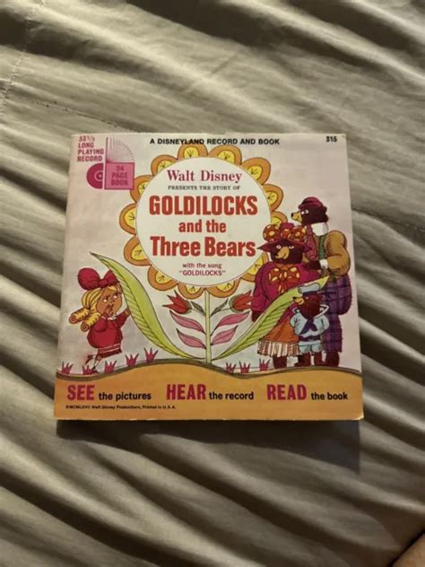 1967 Walt Disney Presents Goldilocks And The 3 Bears Book And Record Set 8 00 Picclick