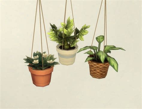Hanging Plants Download Here Mmfinds Sims 4 Mm Cc Sims Four Sims 4