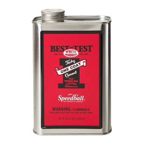 Best Test One Coat Rubber Cement 32 Oz Can 9913689 Hsn