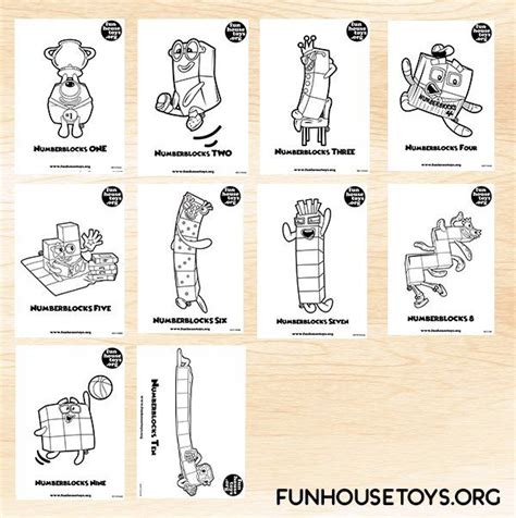 Fun House Toys Numberblocks Coloring Pages Cool Coloring Pages