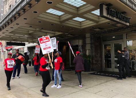 Westin Book Cadillac Workers Demand Downtown Standard Wages As Strike