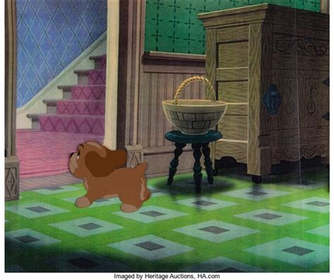 Lady And The Tramp Puppy Production Cel Walt Disney 1955 By Walt