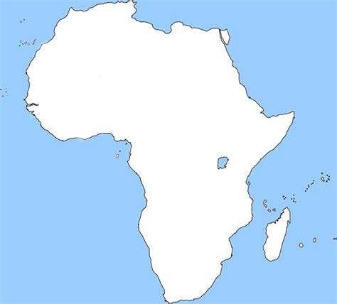 Africa Map Blank Clipart Best