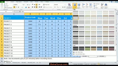 How To Format The Table As Light In Excel Format Table In Excel