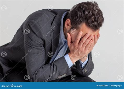 Businessman In Despair Stock Image Image Of Insecurity 44588561