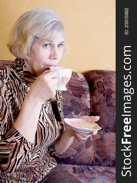 Older Relax Tea Woman Free Stock Photos StockFreeImages