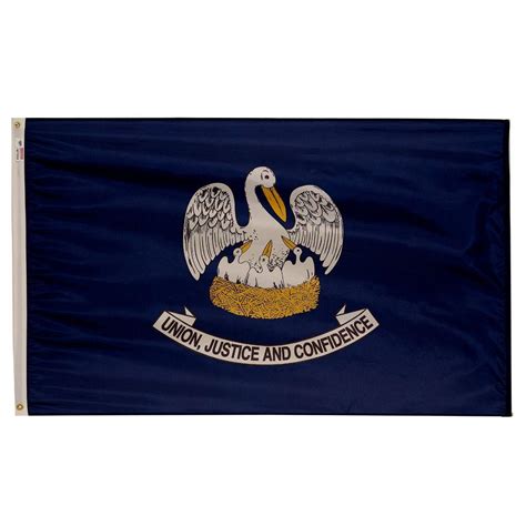 Valley Forge Flag 3 Ft X 5 Ft Nylon Louisiana State Flag La3 The