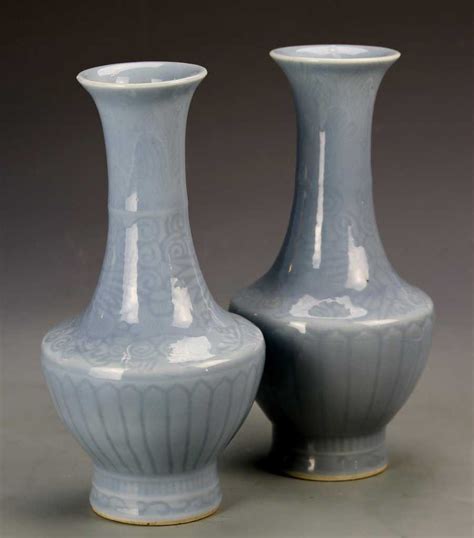 Pair Of Chinese Celadon Vases
