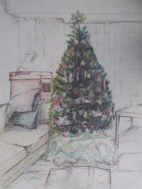 Christmas Tree Pencil Drawings Pencildrawing2019