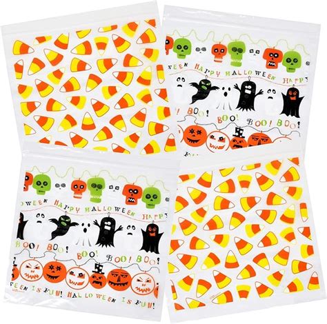 T Boutique Halloween Candy Goodie Bags Zipper Seal Trick