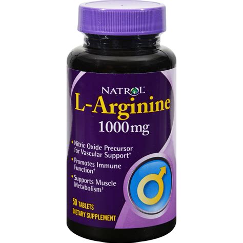 Natrol L Arginine 1000 Mg 50 Tablets