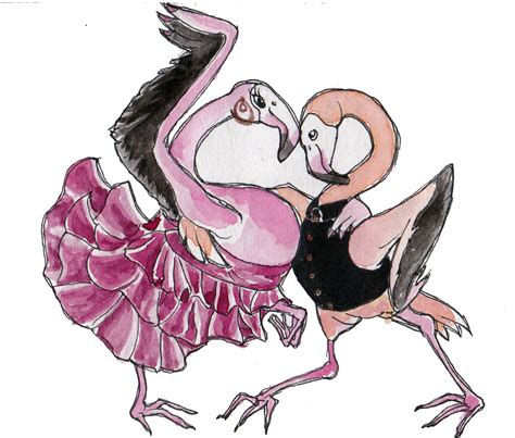 Dyvys Doodles — Flamenco Flamingos For Your Viewing Pleasure