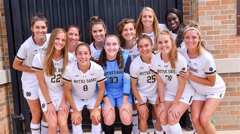 notre dame women s soccer senior day tribute notre dame fighting irish official athletics