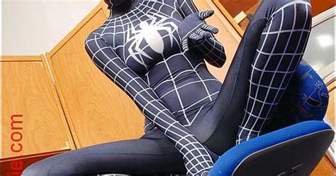 Sexy Spider Woman Black Cosplay Great Cosplayer Costumes