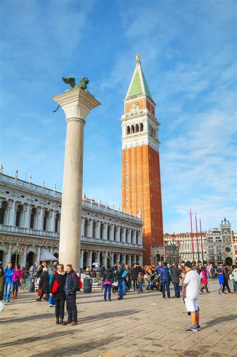 San Marco Square With Tourists In Venice Editorial Stock Image Image Of Mark Marco 64833464