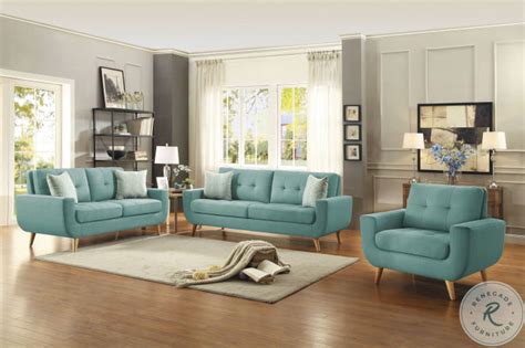 Deryn Blue Living Room Set From Homelegance Coleman Furniture