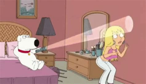 Brian Playing With Girlfriend Family Guy GIF Family Guy Brian Griffin Flashlight Ищите GIF