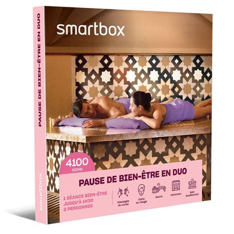 Smartbox Coffret Cadeau Pause De Bien être En Duo 4100 Modelages Du Corps Soins Du Visage