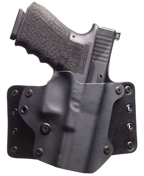 Blackpoint 100147 Leather Wing Black Kydex Holster Wleather Wings Owb