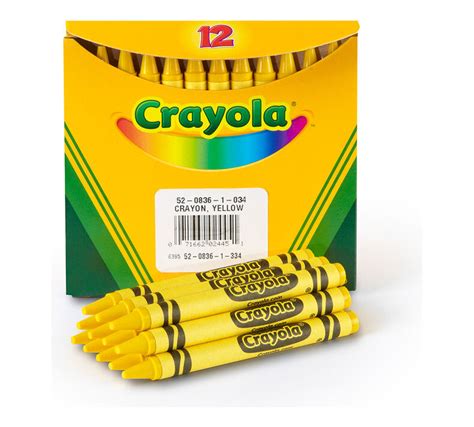 Yellow Bulk Crayons 12 Count Crayola