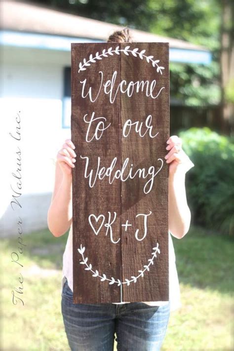 Rustic Wooden Wedding Sign Welcome Sign Wedding Keepsake Wd 20