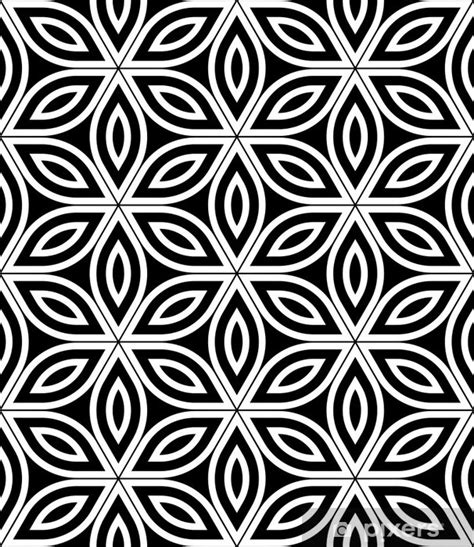 Vector Modern Seamless Sacred Geometry Pattern Black And White