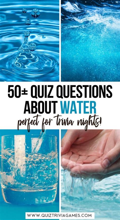 50 Water Quiz Questions And Answers Quiz Trivia Games
