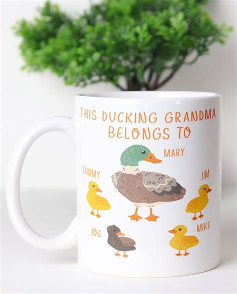 personalized this grandma belongs to duck and ducklings mug perfect t for mom