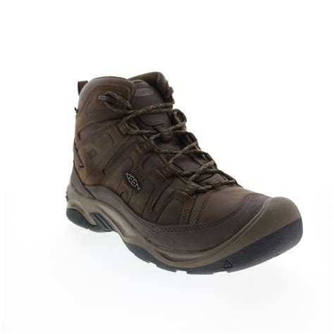 Keen Circadia Mid Waterproof 1026769 Mens Brown Leather Lace Up Hiking