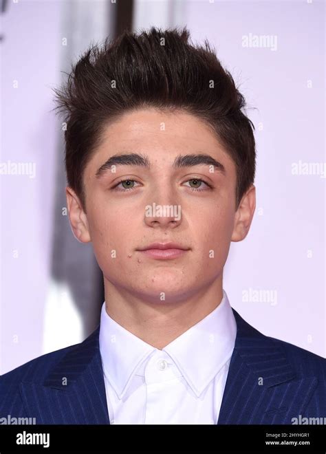 Asher Angel At The Isnt It Romantic World Premiere Held At The Theatre At Ace Hotel Stock