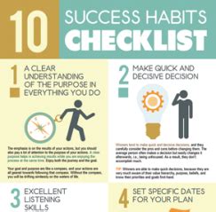 The 10 Habits of Successful People | Prosperity To Do List | Habits ...