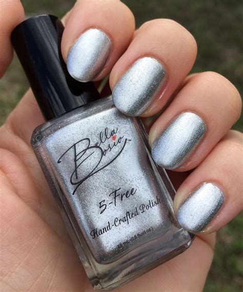 Quicksilver Gorgeous Metallic Silver Nail Polish With Tiny Etsy