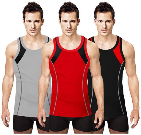 Buy Rupa Pack Of Sleeveless Round Neck Men Gym Vest Assorted Online